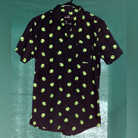 Molokai Surf 👽 Alien Men’s Button Down Shirt Size M - Picture 1 of 3